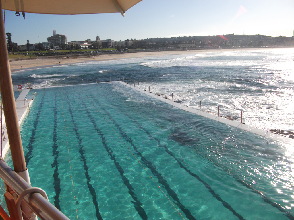 Swimming at Bondi Icebergs in Winter